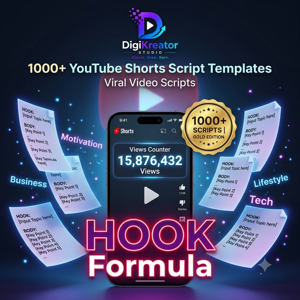 1000+ YouTube Shorts Script Templates | Viral Video Scripts for Creators