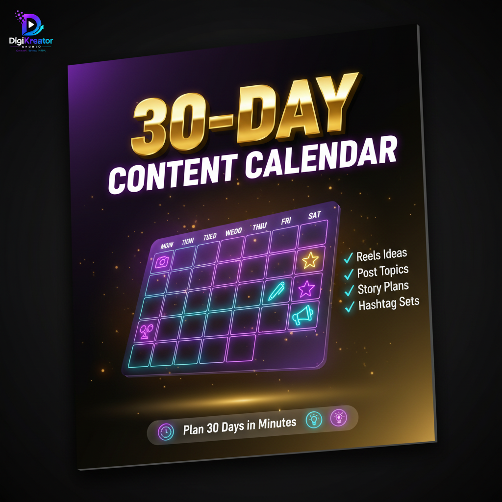30-Day Content Calendar Cover