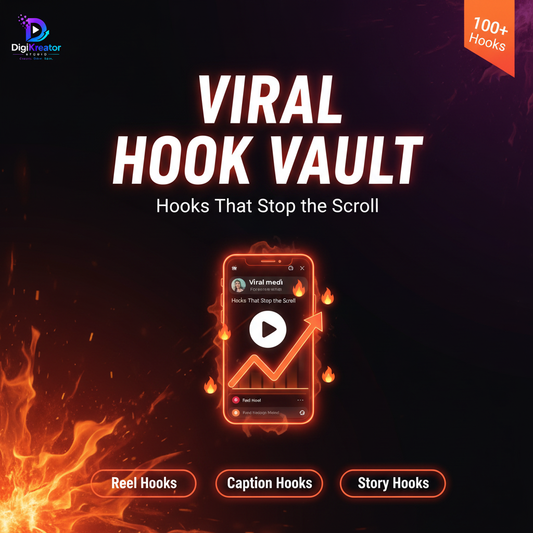 DigiKreator Studio Viral Hook Vault digital product cover